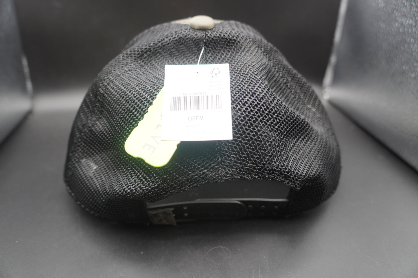 Bass Pro Shops Leather Patch Mesh-Back Cap - Olive/Black