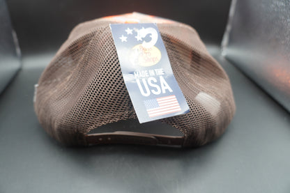 Bass Pro Shops Faux-Leather Patch Camo Mesh-Back Cap - Orange