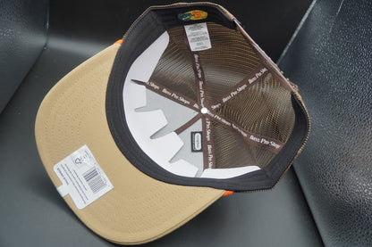 Bass Pro Shops Fishing Rod Flag Mesh-Back Snapback Cap - Black (Embroidered Logo)