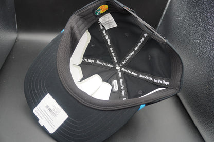 Bass Pro Shops Fishing Rod Flag Mesh-Back Snapback Cap - Black (Embroidered Logo)