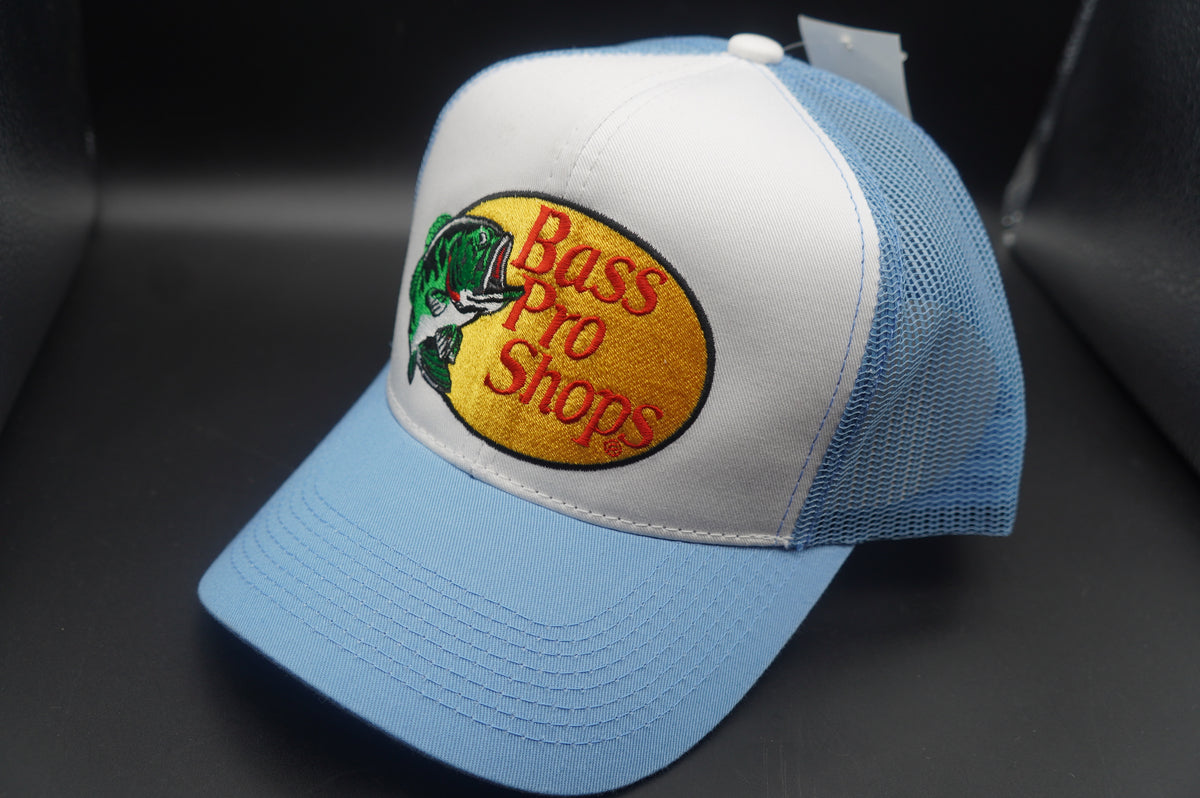 Bass Pro Shops Embroidered Logo Mesh-Back Cap - Light Blue(刺繍ロゴ)