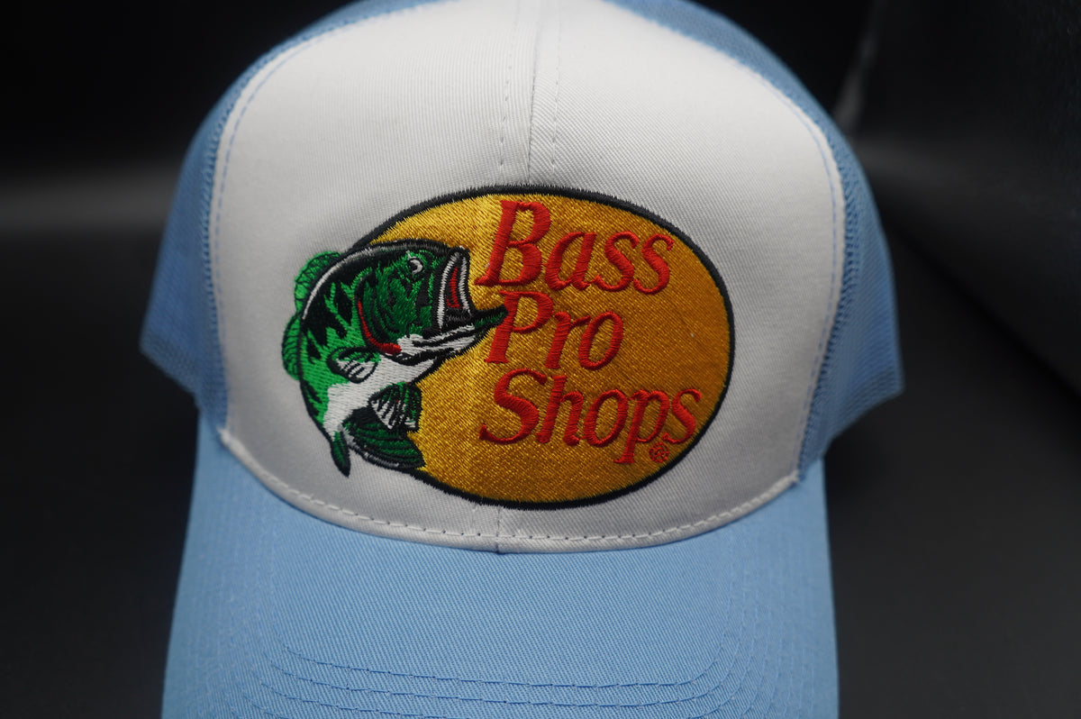 Bass Pro Shops Embroidered Logo Mesh-Back Cap - Light Blue(刺繍ロゴ)