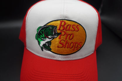 Bass Pro Shops Embroidered Logo Mesh-Back Cap - Red(刺繍ロゴ)