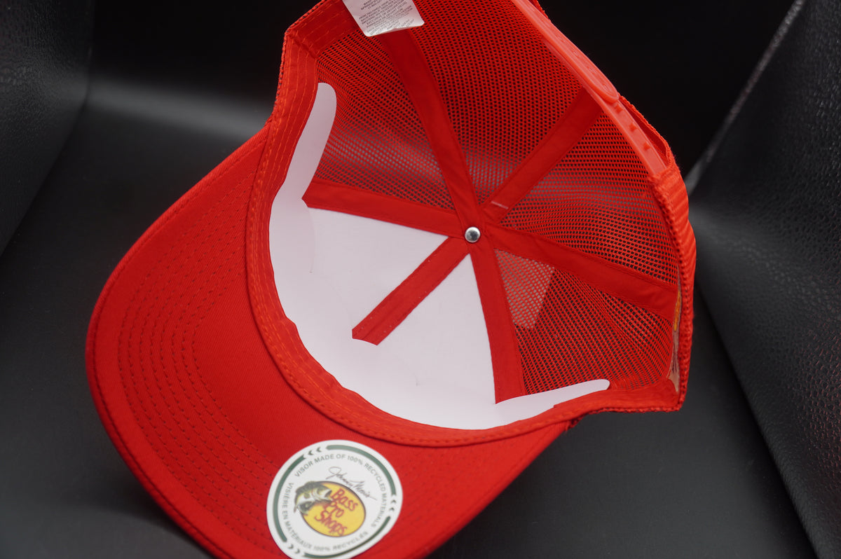 Bass Pro Shops Embroidered Logo Mesh-Back Cap - Red(刺繍ロゴ)