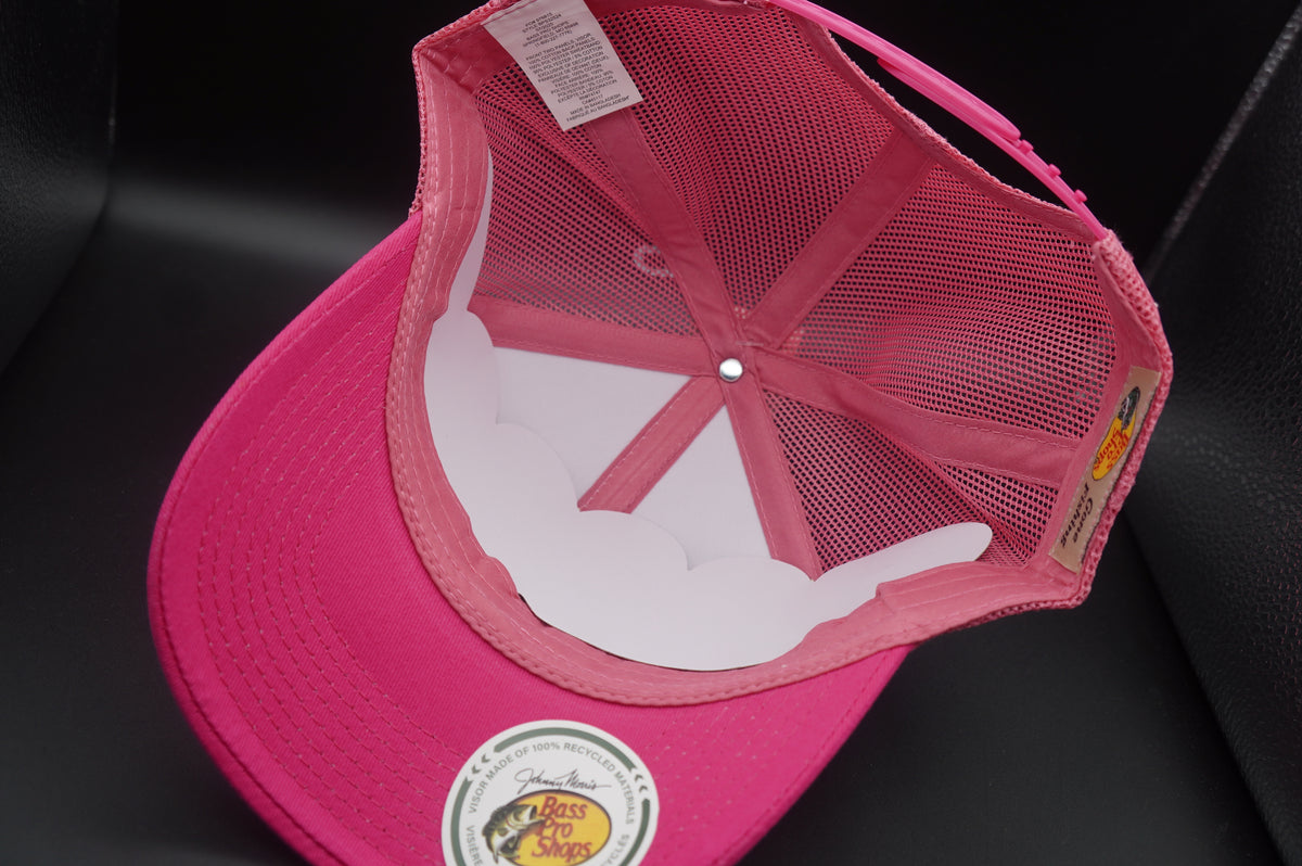Bass Pro Shops Woodcut Logo Buttery Twill Cap - White (Embroidered Logo)