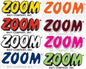 ＺＯＯＭデカール ９インチ　22.5cm×9cm | NUSHI Kyoto Japan