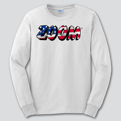 ZOOM Patriotic White Long Sleeve Shirt