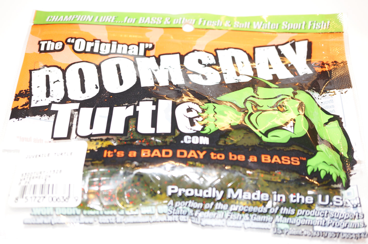 doomzday turtle fishing lure Prop Lunkerhunt Multiple weighted eyes are available for each size lure This Soft Plastic Turtle is